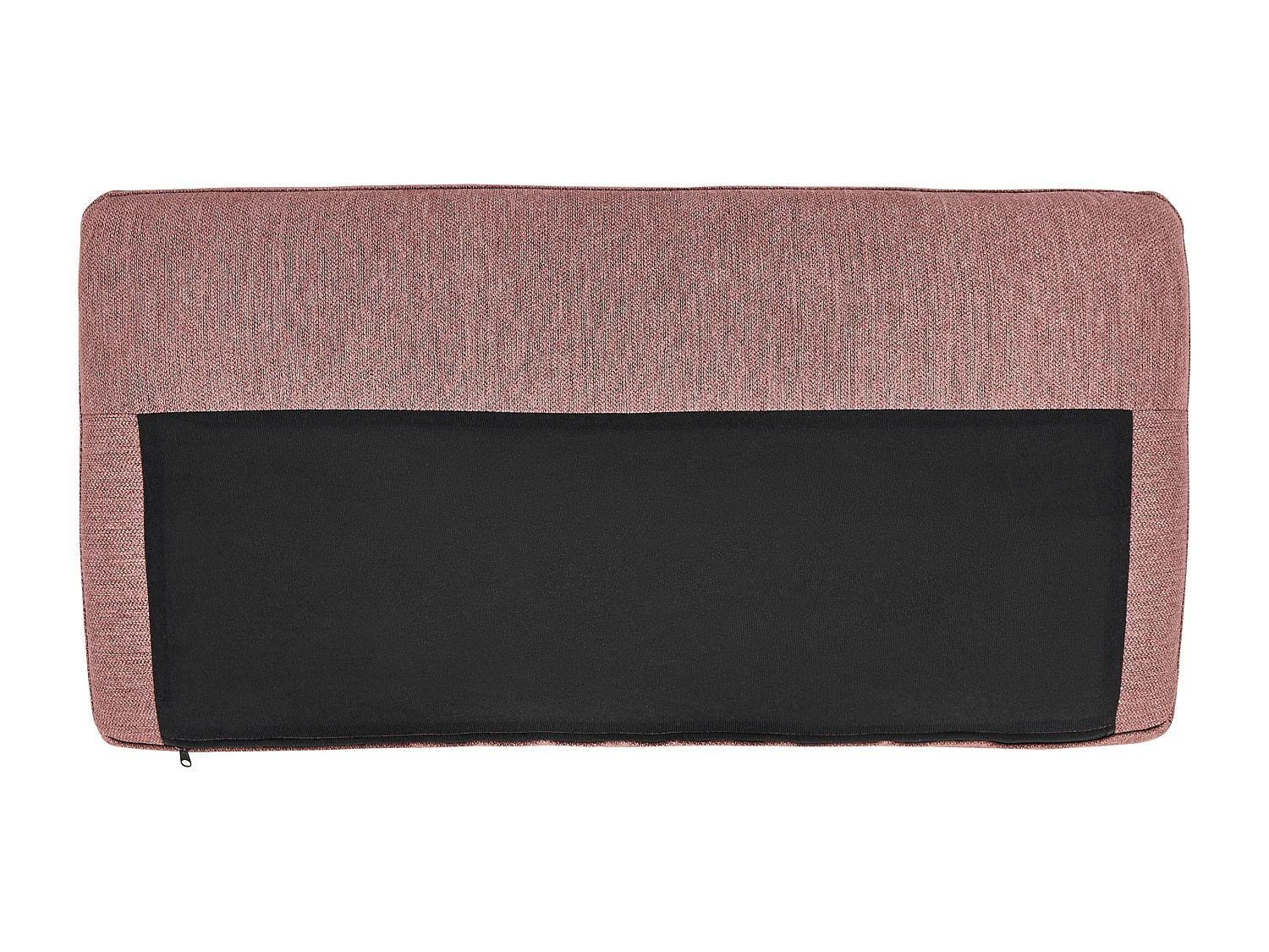 Ecksofa BREDA Stoff Rosa 2-Sitzer linksseitig