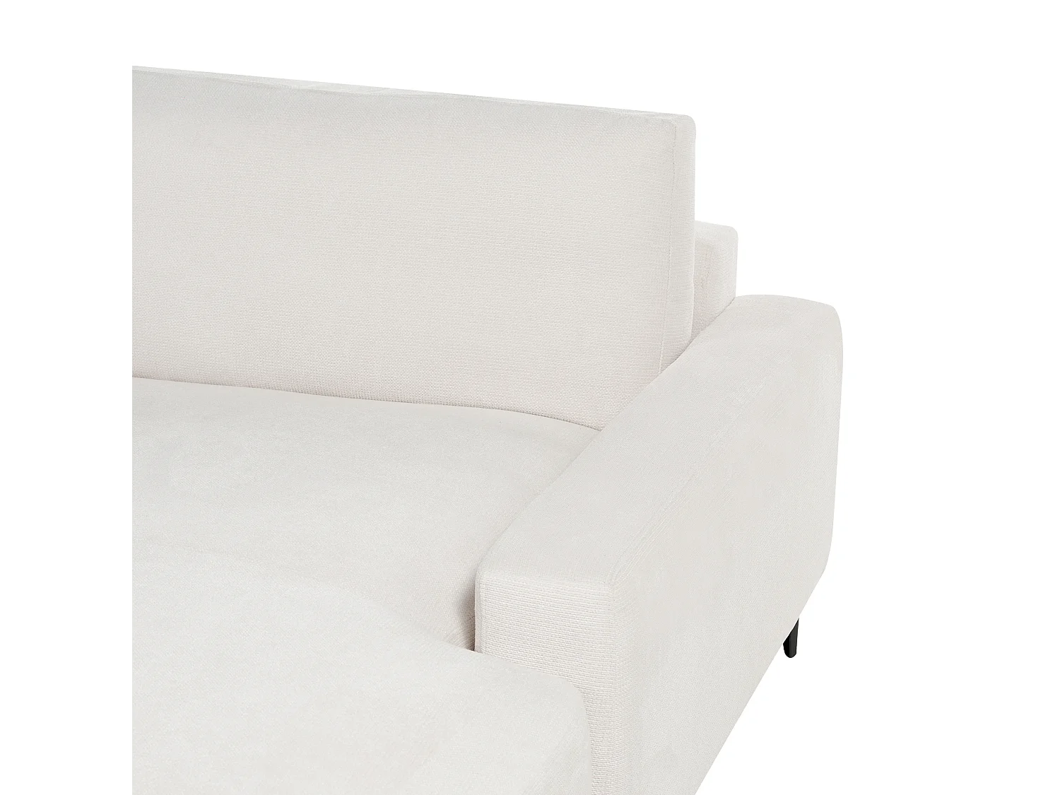 Narożnik MALOY Szenil Złamana biel dla 3 osób Lewostronny