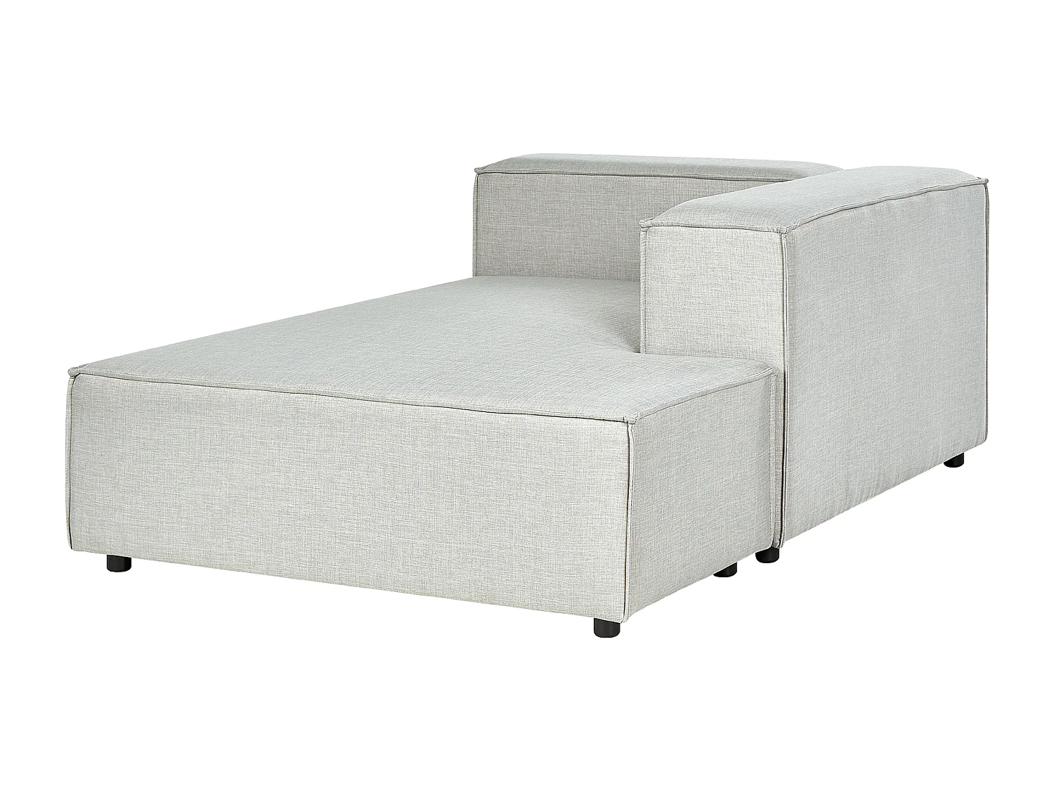 Hoekbank APRICA Lichtgrijs Stof Linkerzijde