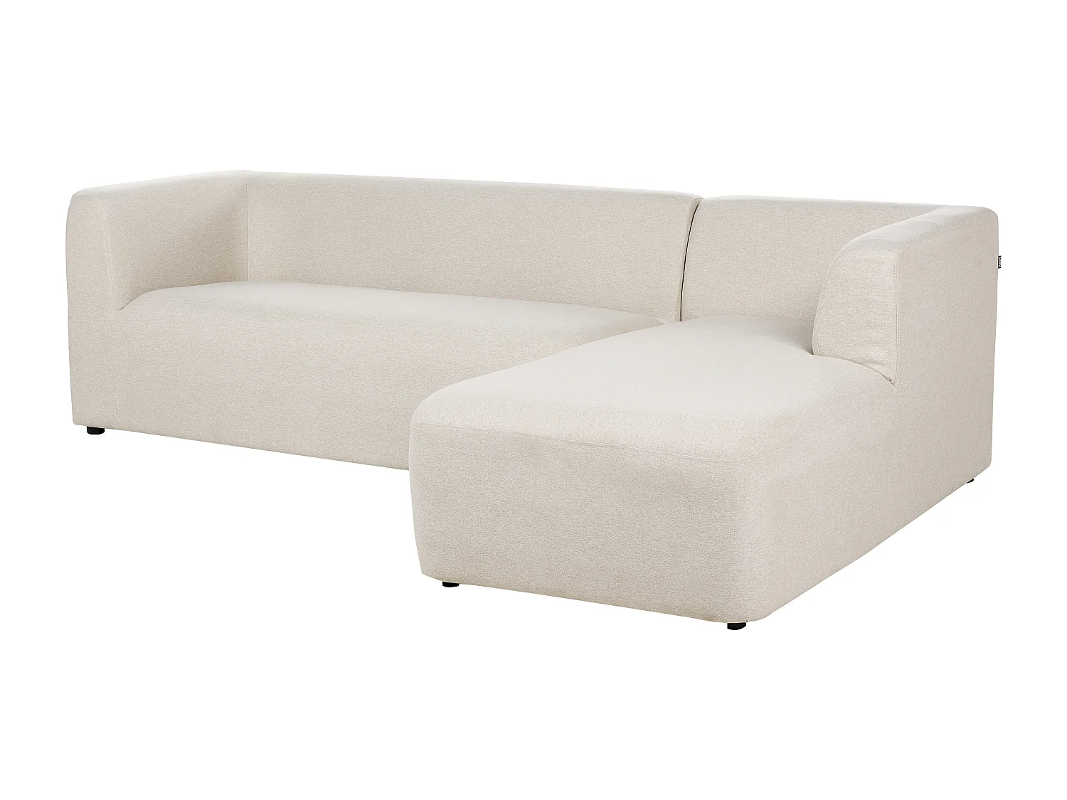 Hoekbank LAXA Stof Lichtbeige 4-zitter Linkerzijde