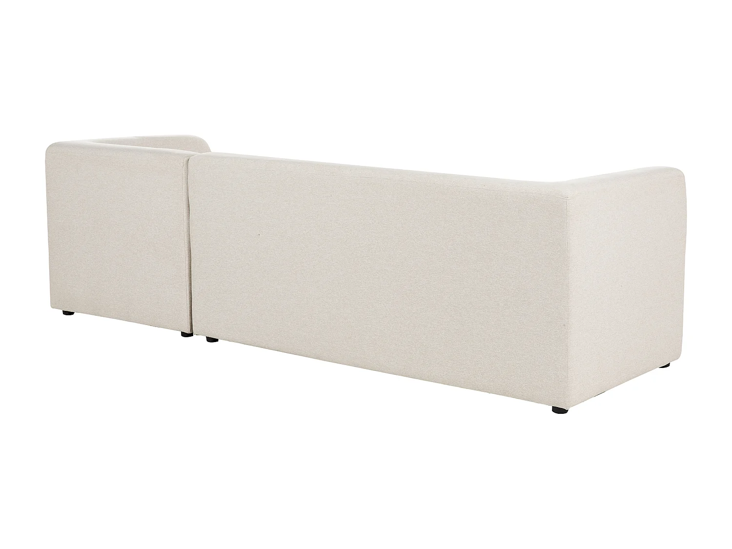 Hoekbank LAXA Stof Lichtbeige 4-zitter Linkerzijde