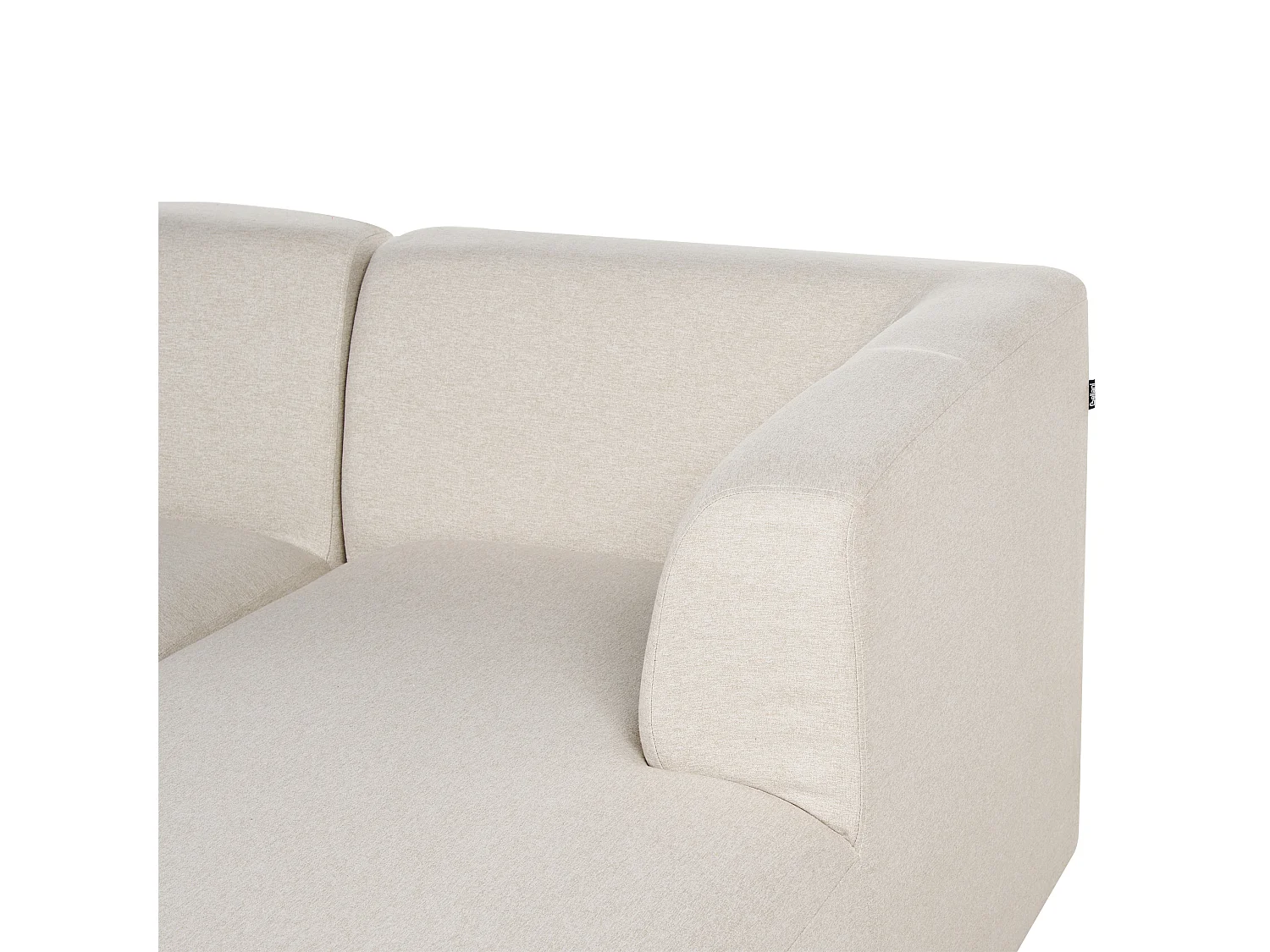 Hoekbank LAXA Stof Lichtbeige 4-zitter Linkerzijde