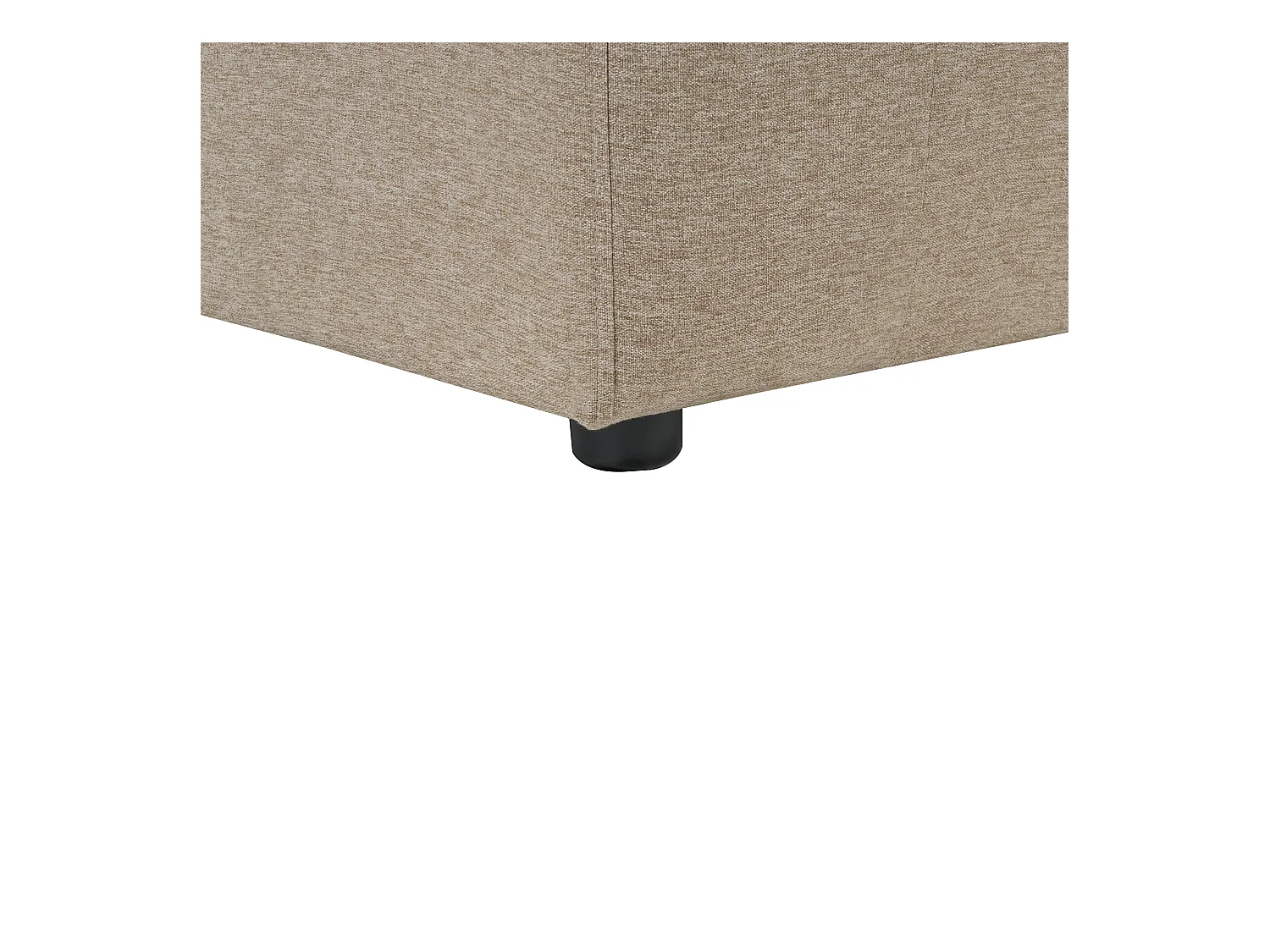 Divano angolare LAXA Tessuto Beige 4 posti Lato destro