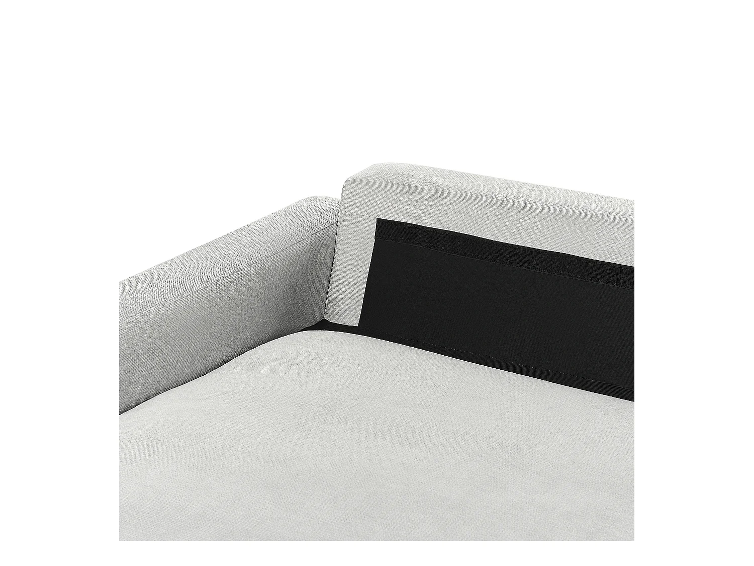 Canapé 3 Places d'Angle à gauche avec Taies Lavables et Chaise Longue en Tissu Chenille Gris Clair Maloy