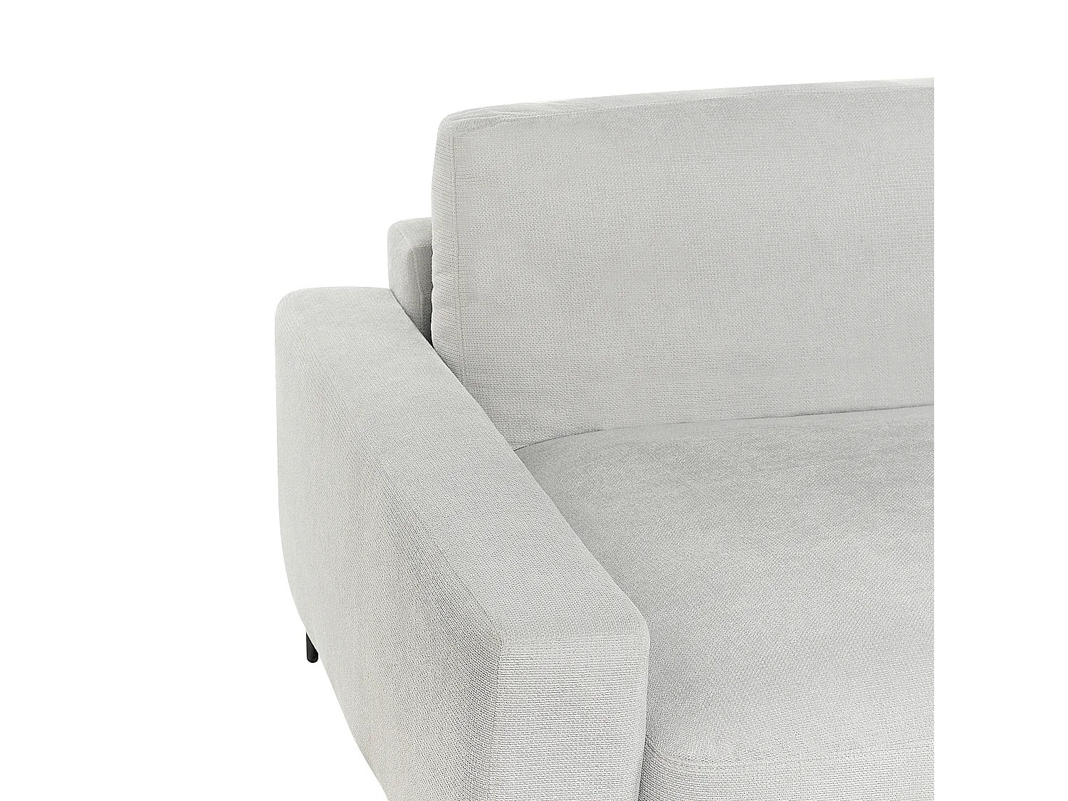 Narożnik MALOY Szenil Jasnoszary dla 3 osób Prawostronny