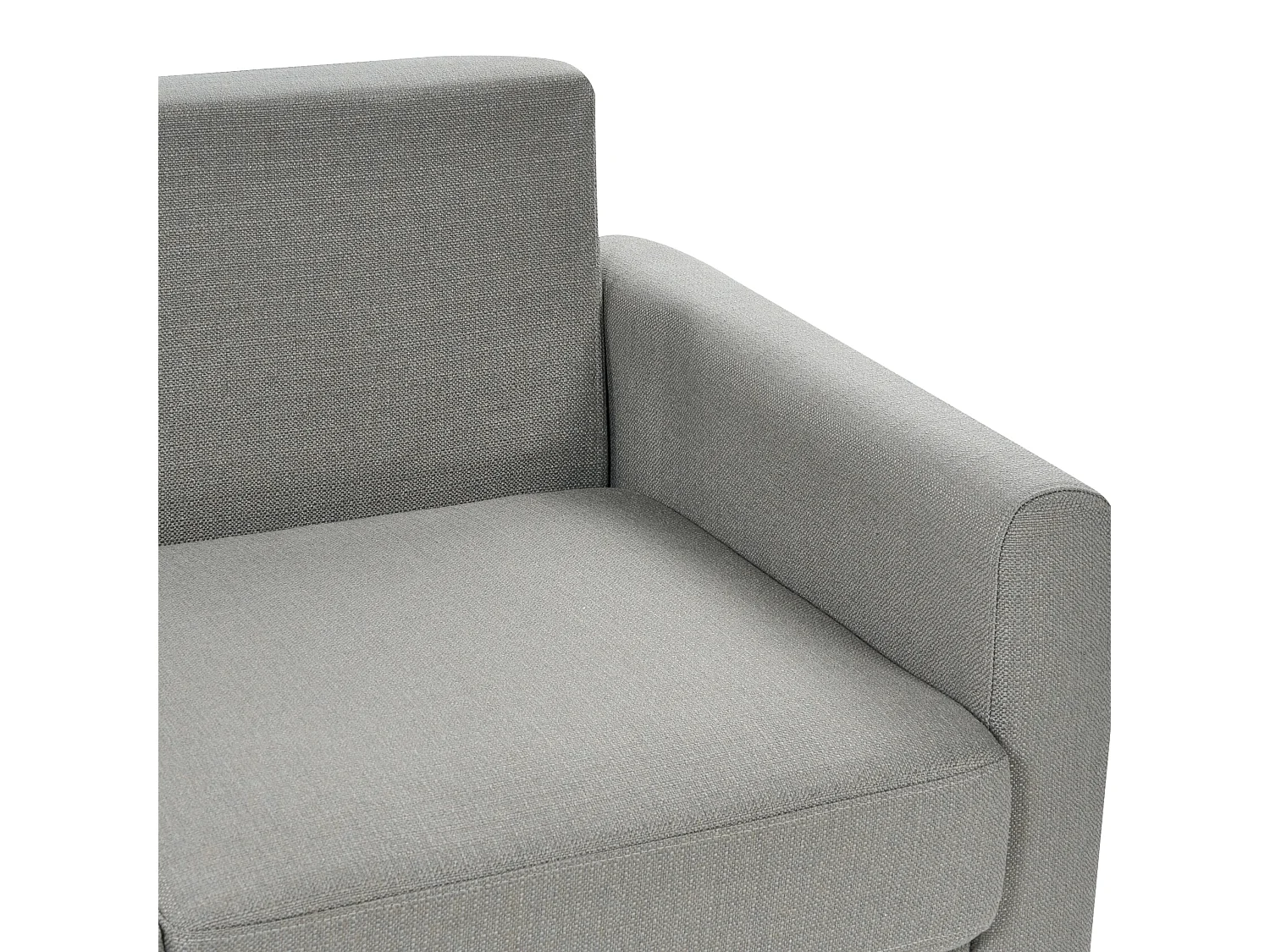 Hoekslaapbank SIRO Stof Grijs met opbergruimte 3-zitter Rechterzijde