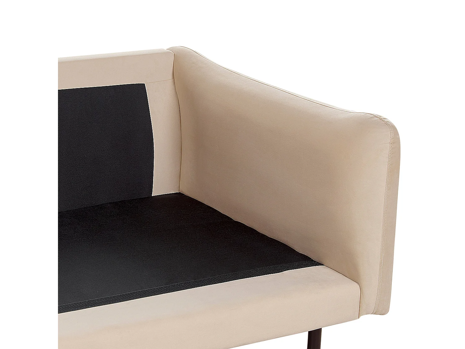 Sofa VINTERBRO Samtstoff Beige 3-Sitzer