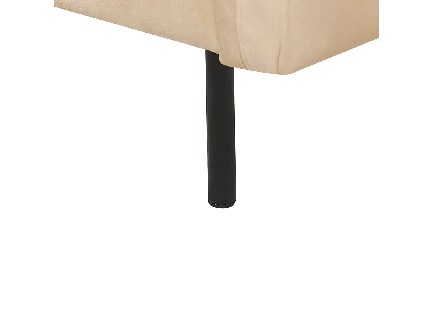 Sofa VINTERBRO Samtstoff Beige 3-Sitzer