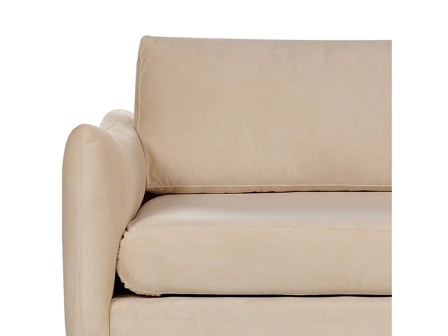 Sofá VINTERBRO Terciopelo Beige 3 plazas