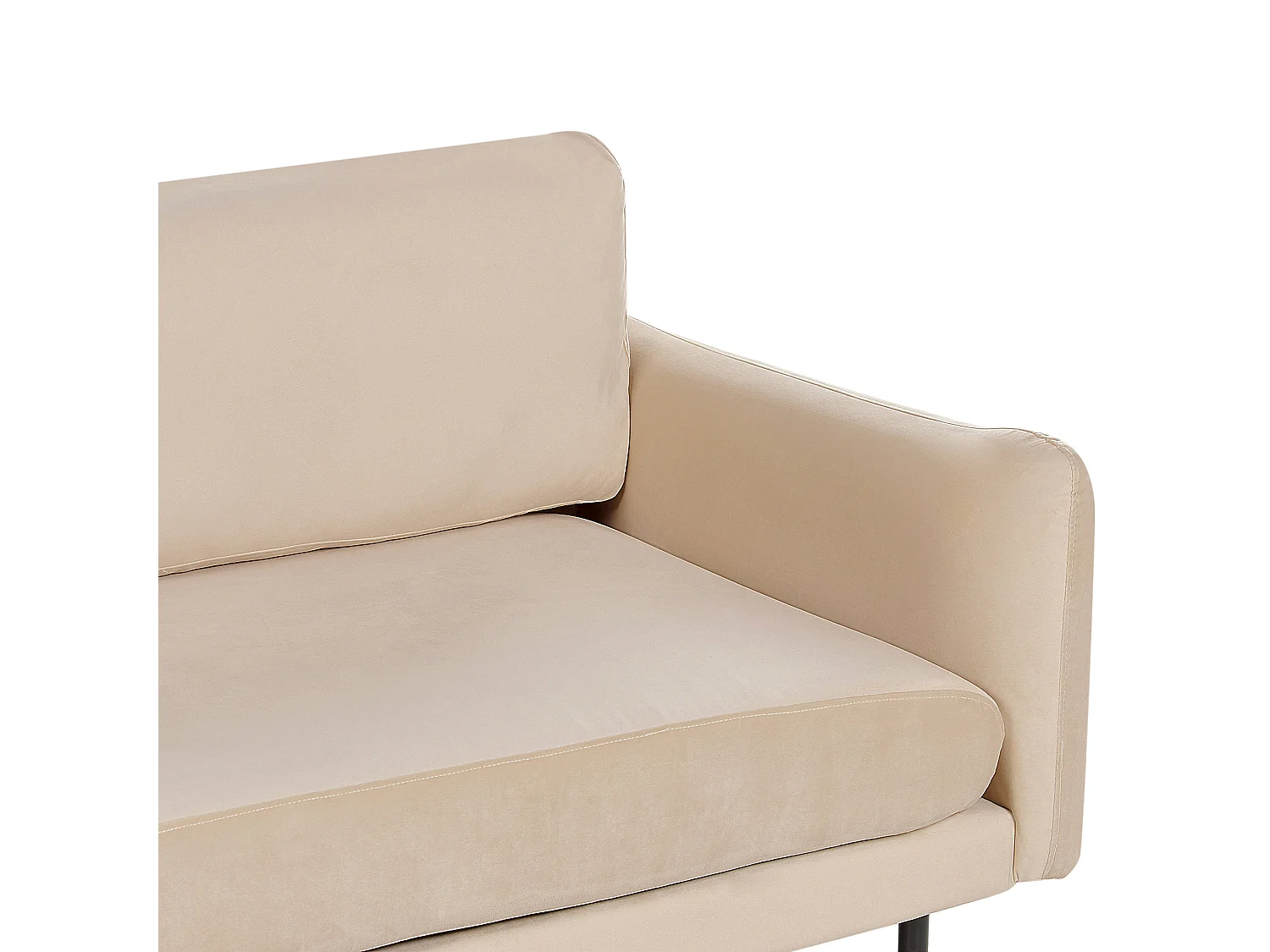 Sofá VINTERBRO Terciopelo Beige 3 plazas