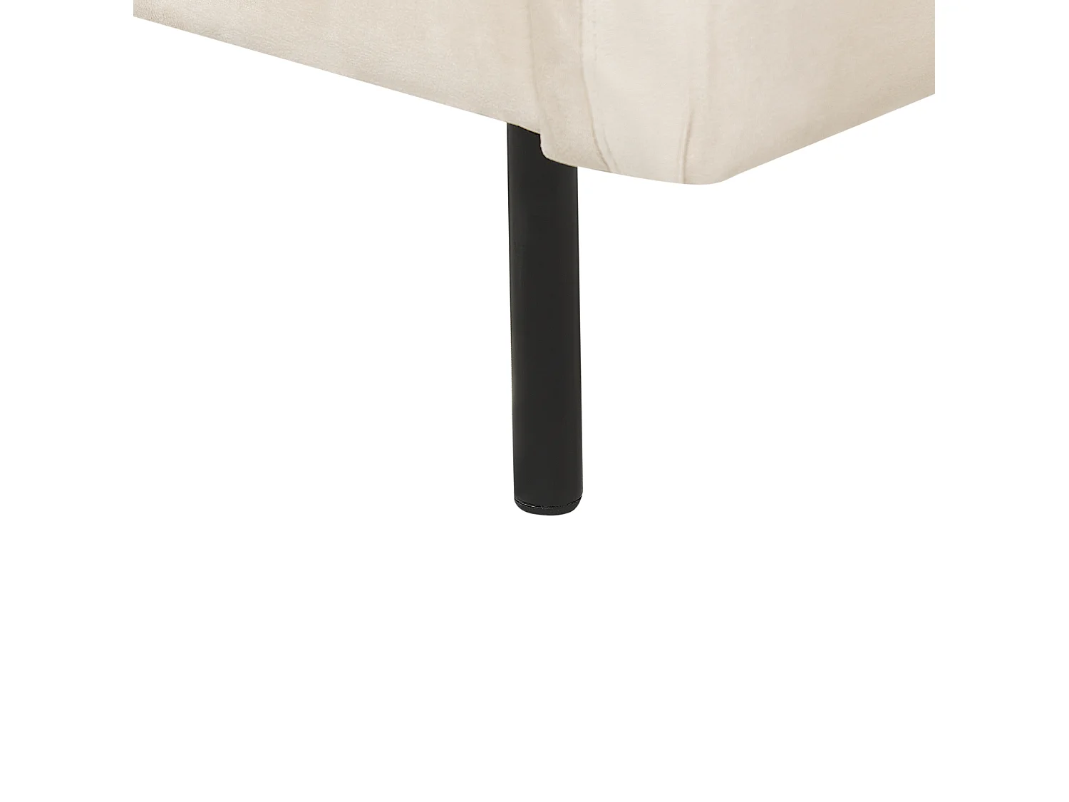 Sofa VINTERBRO Samtstoff Hellbeige 3-Sitzer