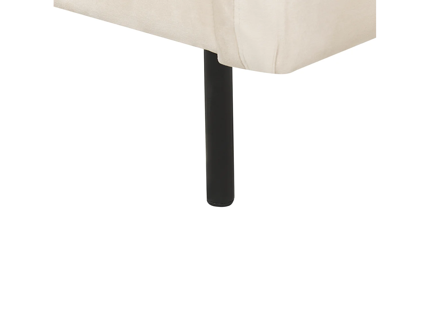 Sofa VINTERBRO Samtstoff Hellbeige 3-Sitzer