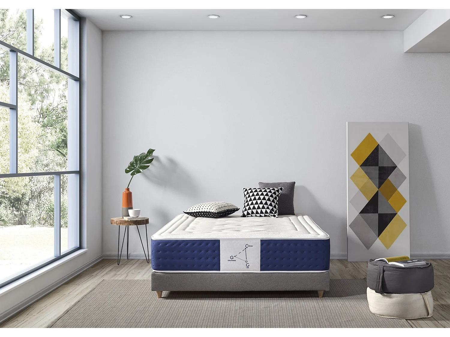 Colchón Visco 150x180cm Memory Sistem Plus Altura 30cm +/-2