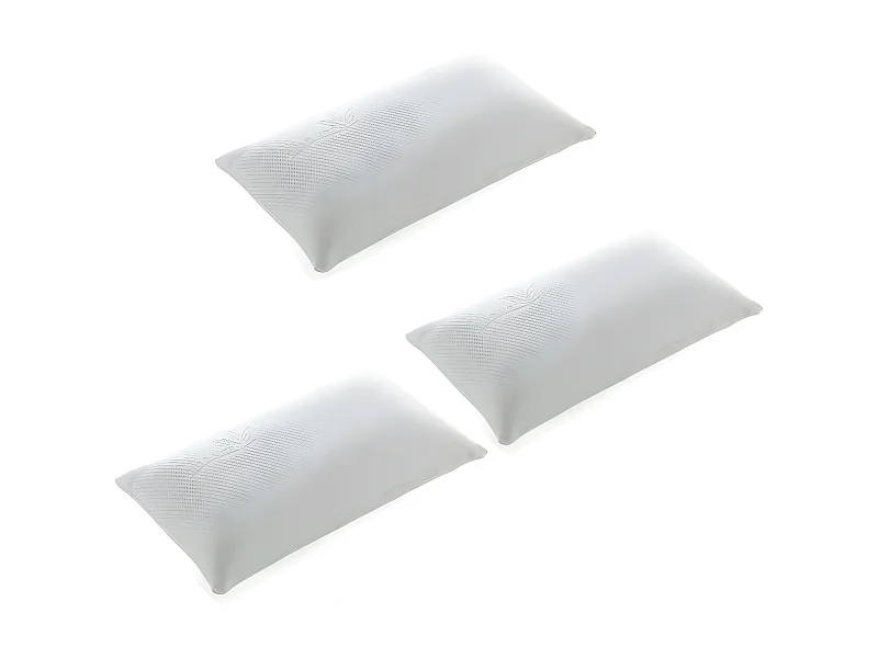 Kopfkissen 3er-Pack thermovariabel viskoelastisch 90/70/70cm