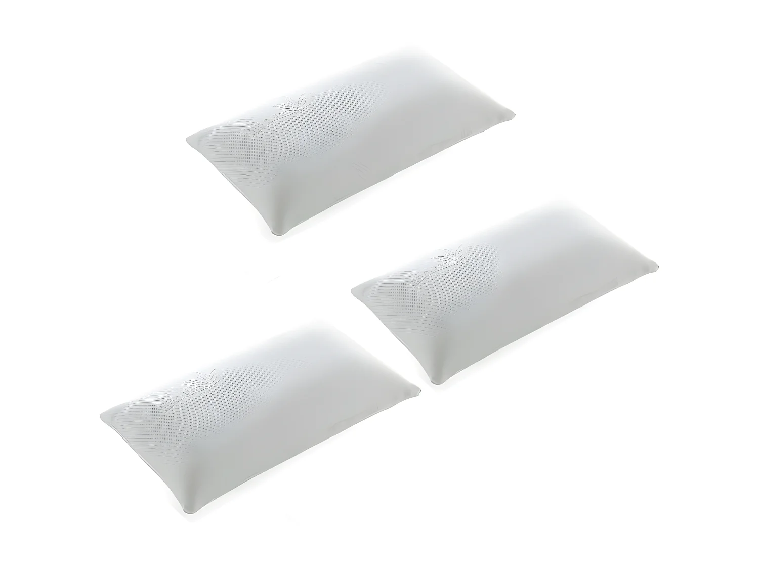 Oreiller Pack 3 viscoélastique thermovariable 90/70/70cm