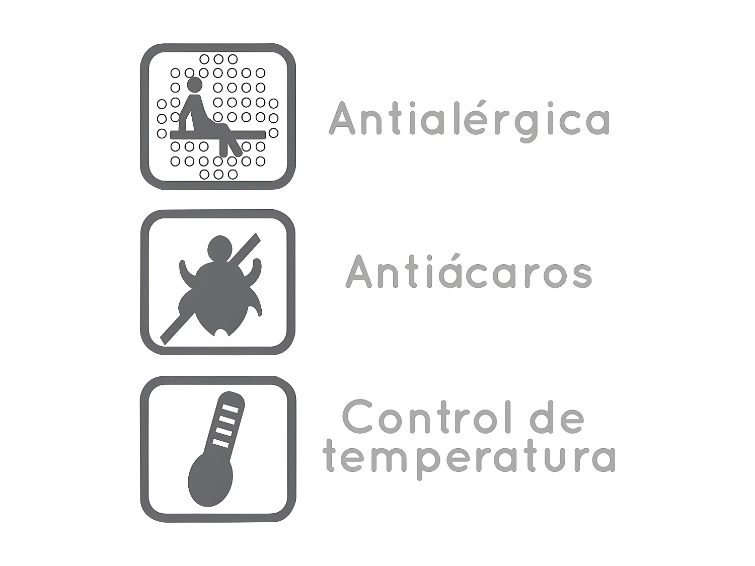 Oreiller Pack 3 viscoélastique thermovariable 90/70/70cm