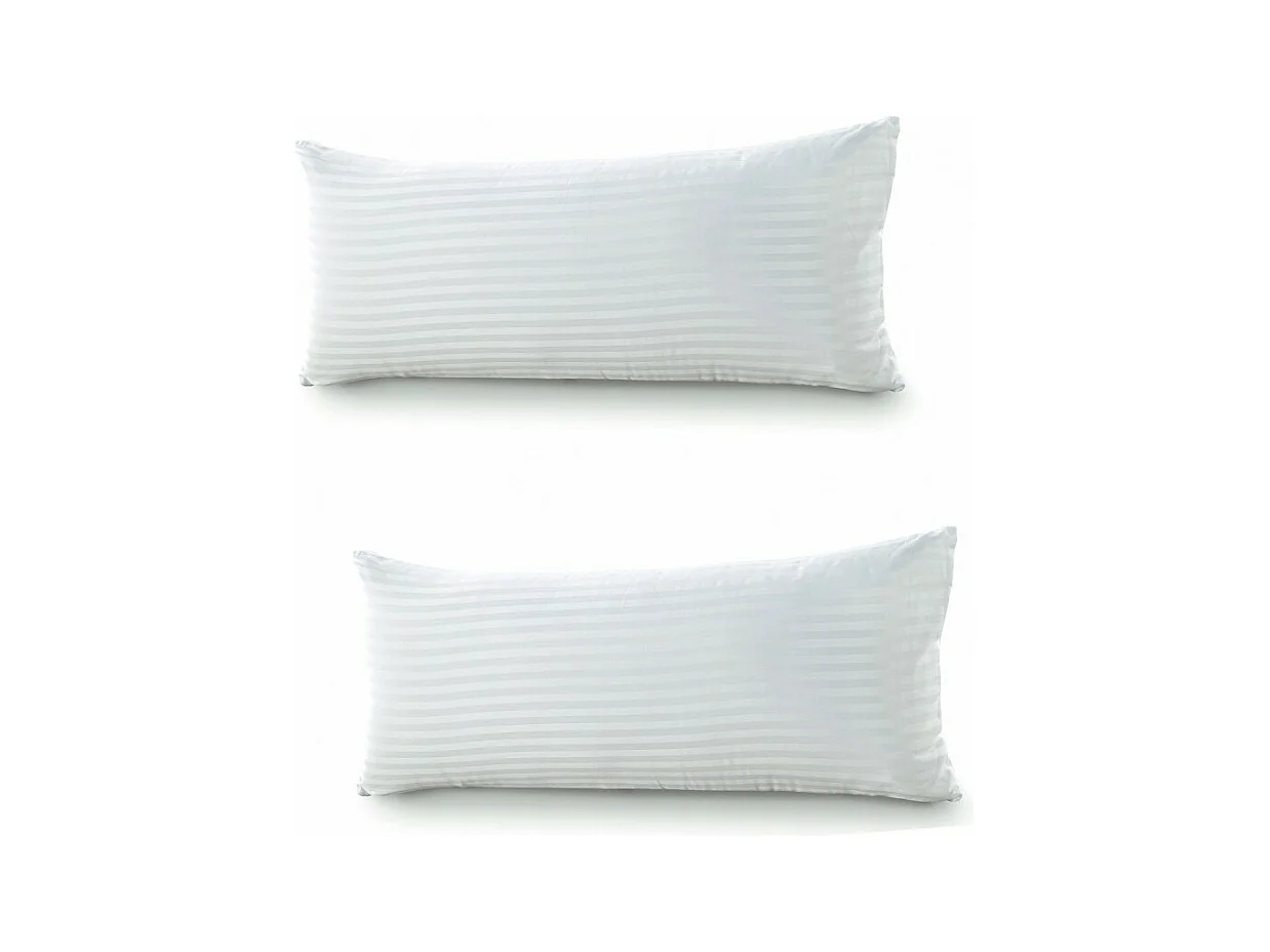 Oreiller Pack de 2 en fibre toucher plume 67 cm