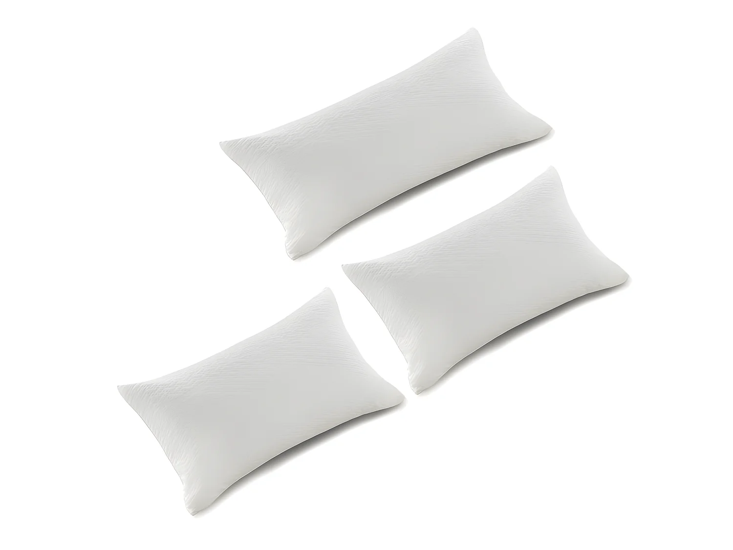 Oreiller du Pack 3 fibre toucher plume 90/70/70cm