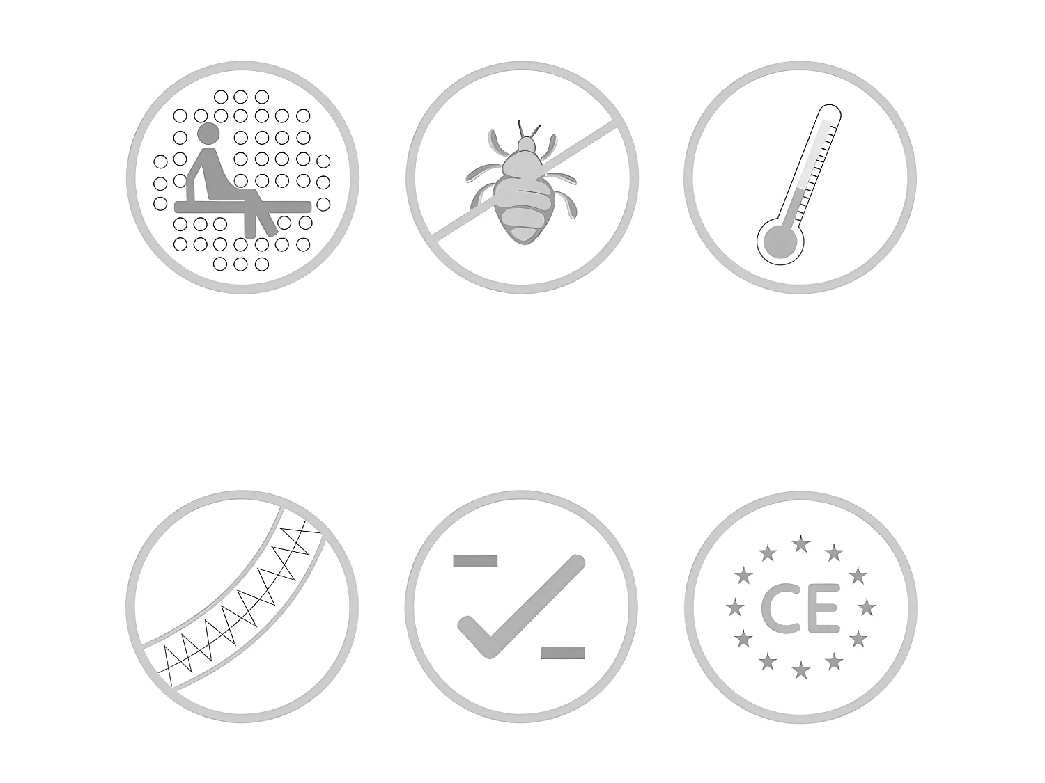 Oreiller Pack 2 100% flocons de viscose et pur 90 cm