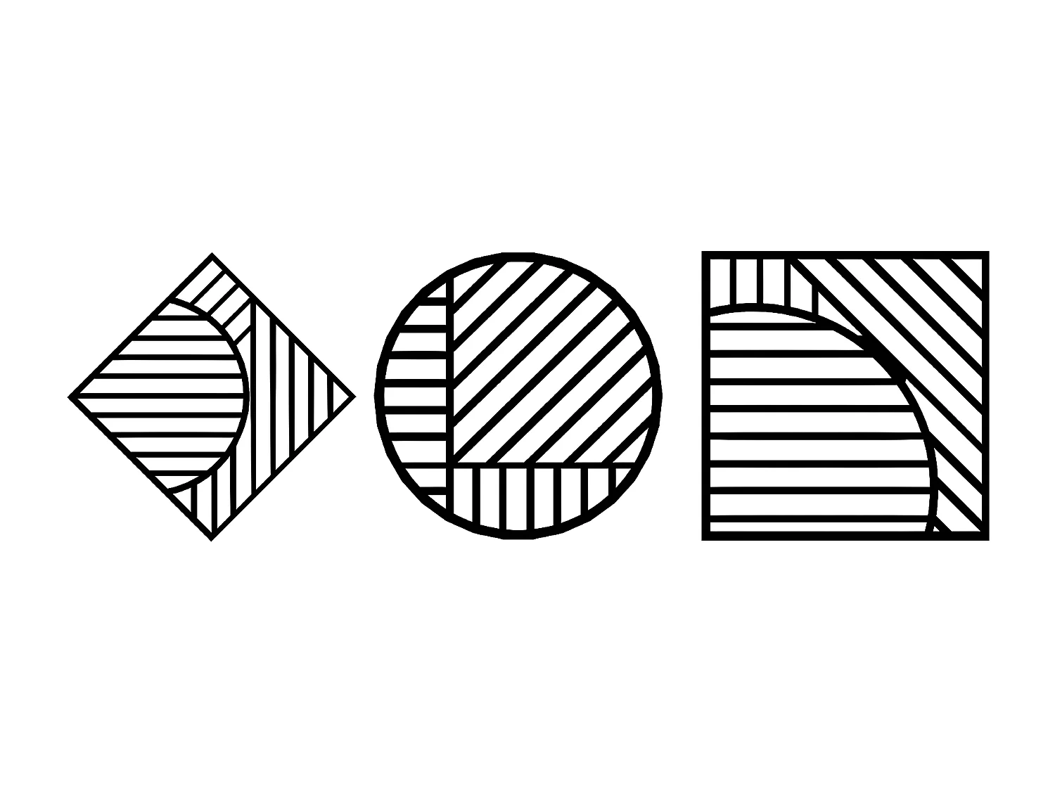 Décoration en Métal Lignes 5, Noir, 205x3x85 cm, EPIKASA