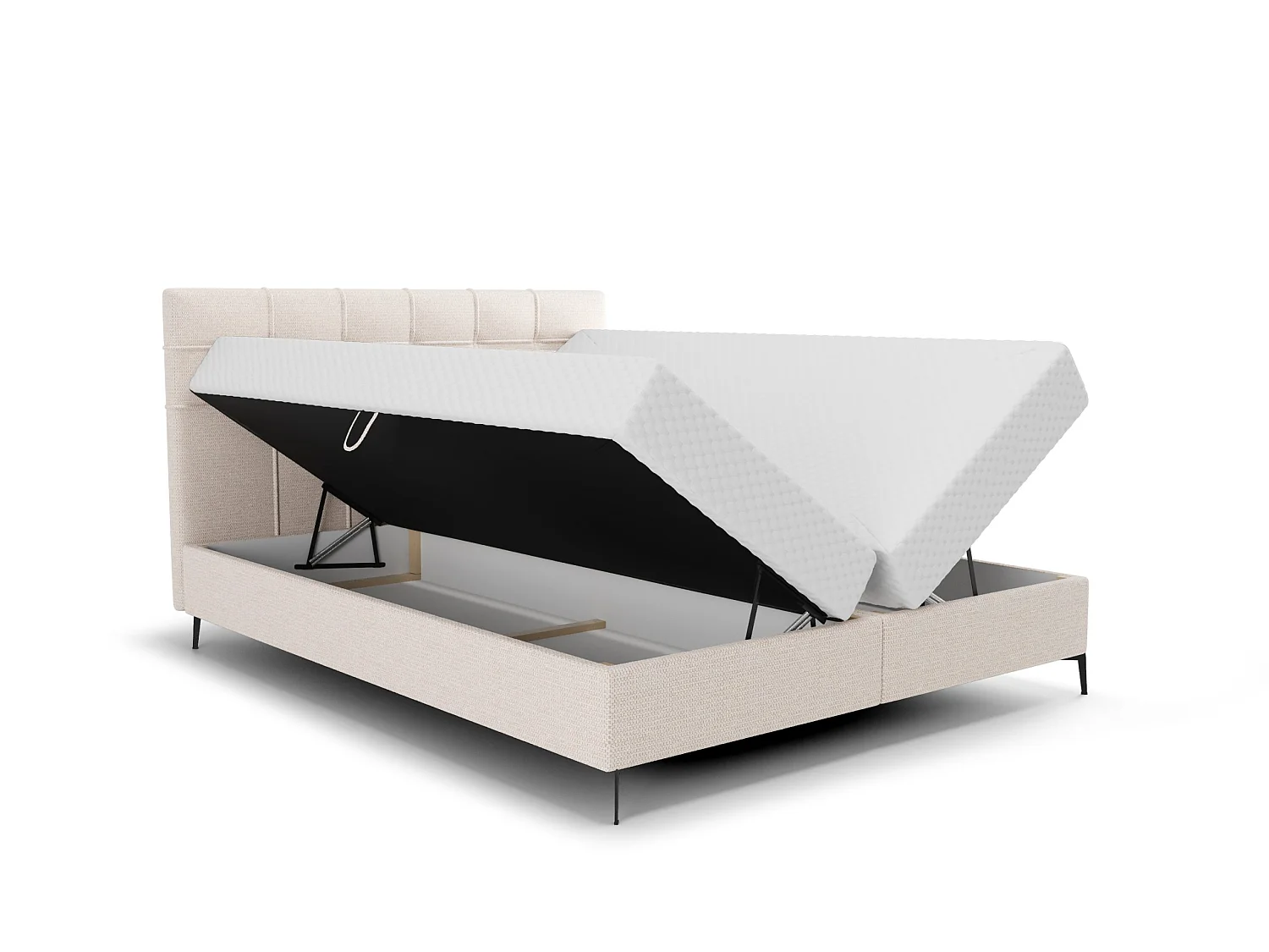 BOXSPRINGBETT Doppelbett Ardoe Beige (Aragon 03) 180x200 cm