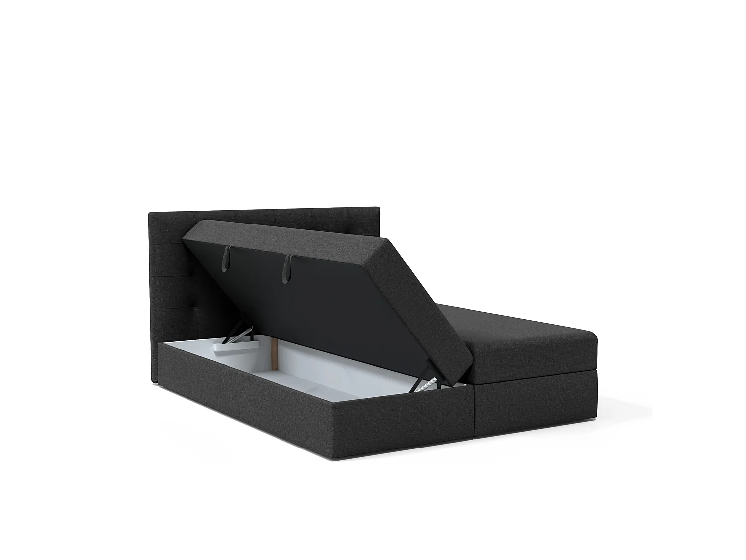 BOXSPRINGBETT Doppelbett Kolumbo Schwarz 180x200 cm