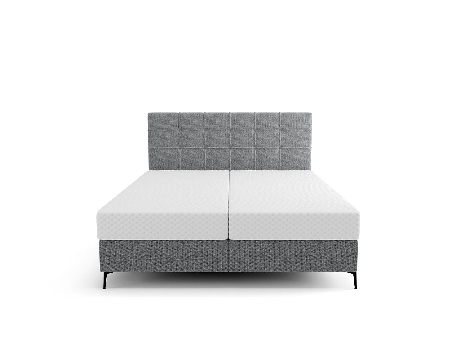 BOXSPRINGBETT Doppelbett Ardoe Grau (Aragon 93) 160x200 cm