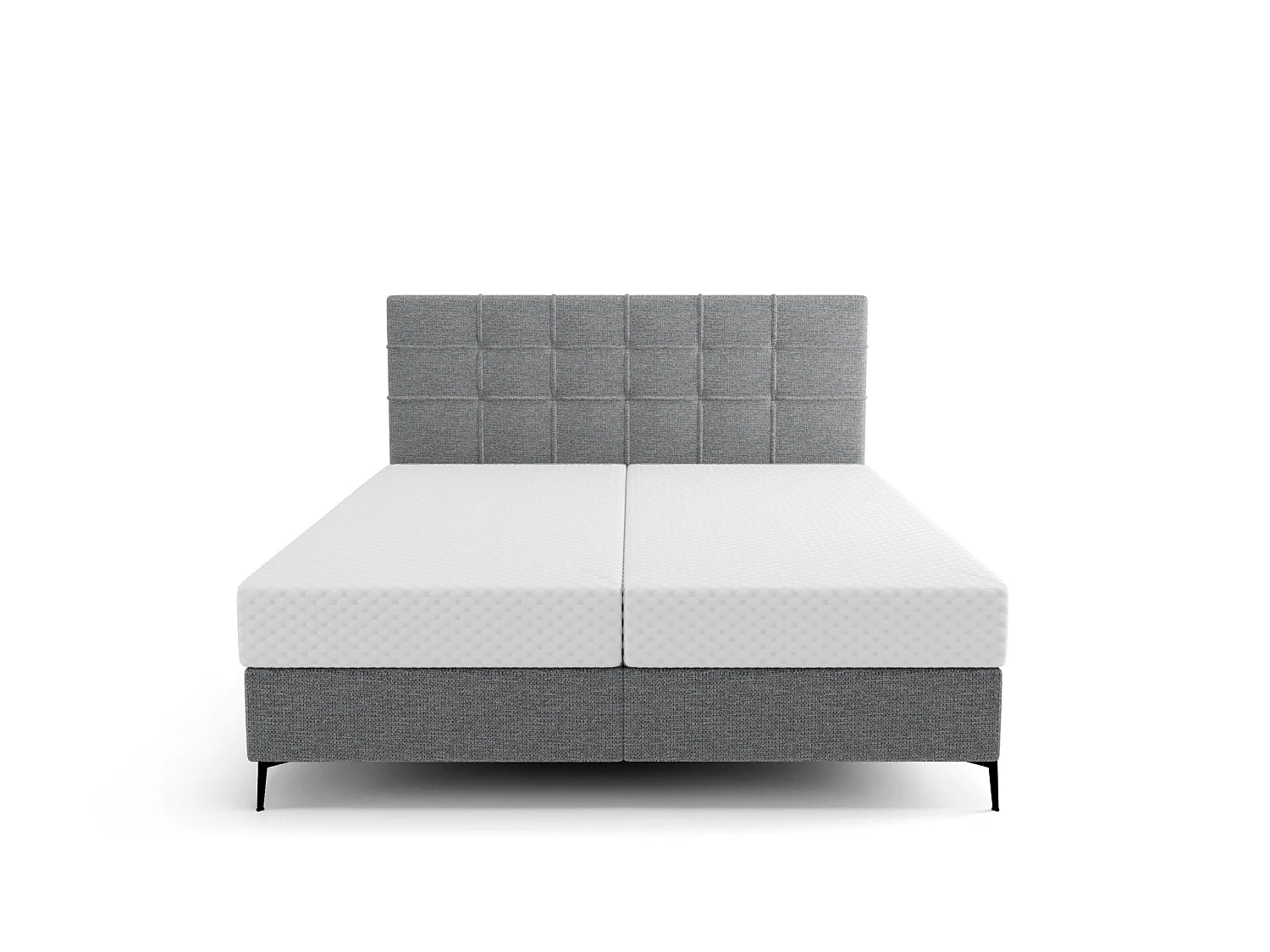 BOXSPRINGBETT Doppelbett Ardoe Grau (Aragon 93) 160x200 cm