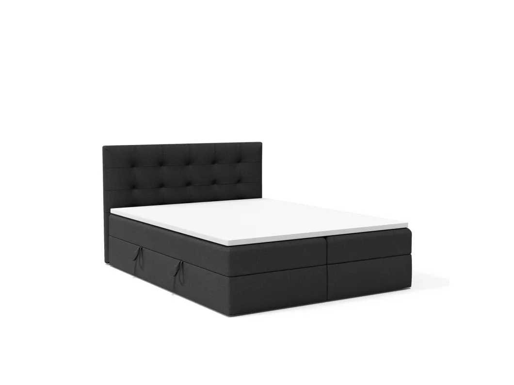 Kauf Unique BOXSPRINGBETT Doppelbett Kolumbo Schwarz 160x200 cm