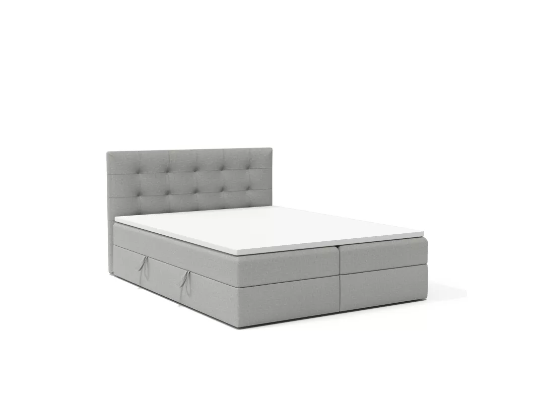 Kauf Unique BOXSPRINGBETT Doppelbett Kolumbo Grau 160x200 cm