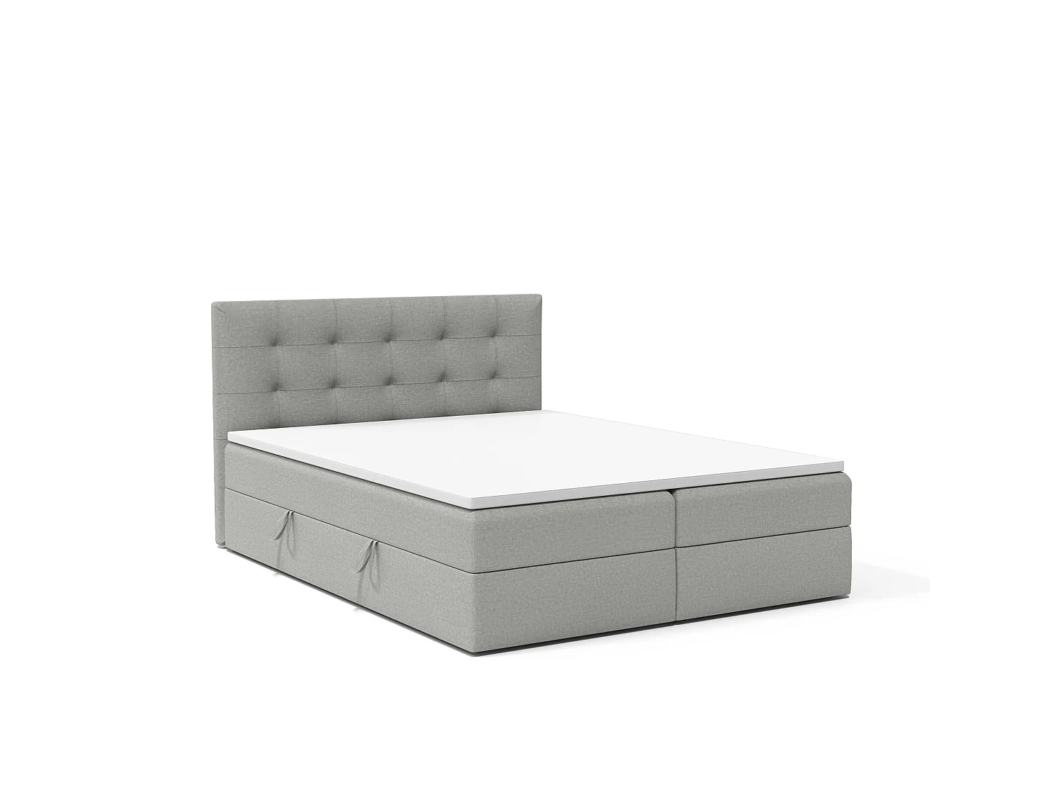 BOXSPRINGBETT Doppelbett Kolumbo Grau 160x200 cm