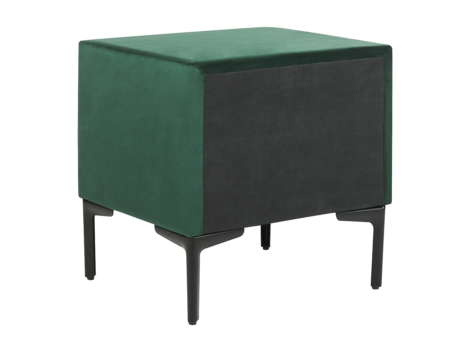 Table de nuit à 2 tiroirs SEZANNE Velours Vert foncé