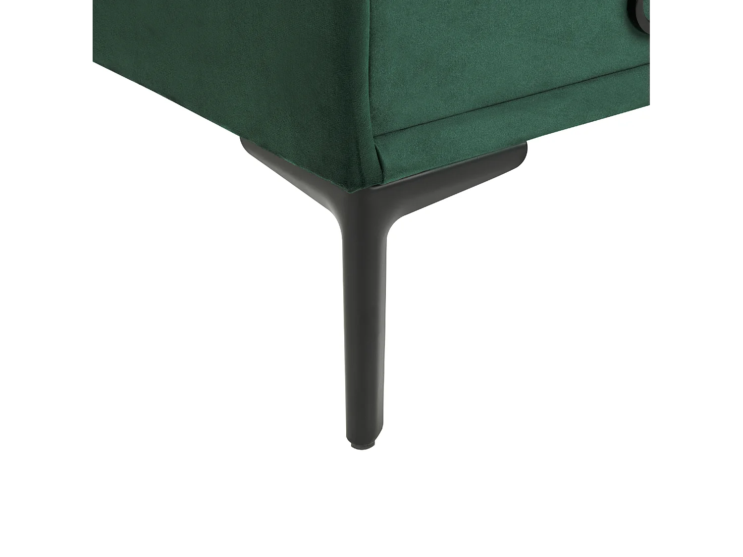 Nachtkastje met 2 lades SEZANNE Fluweel Donkergroen