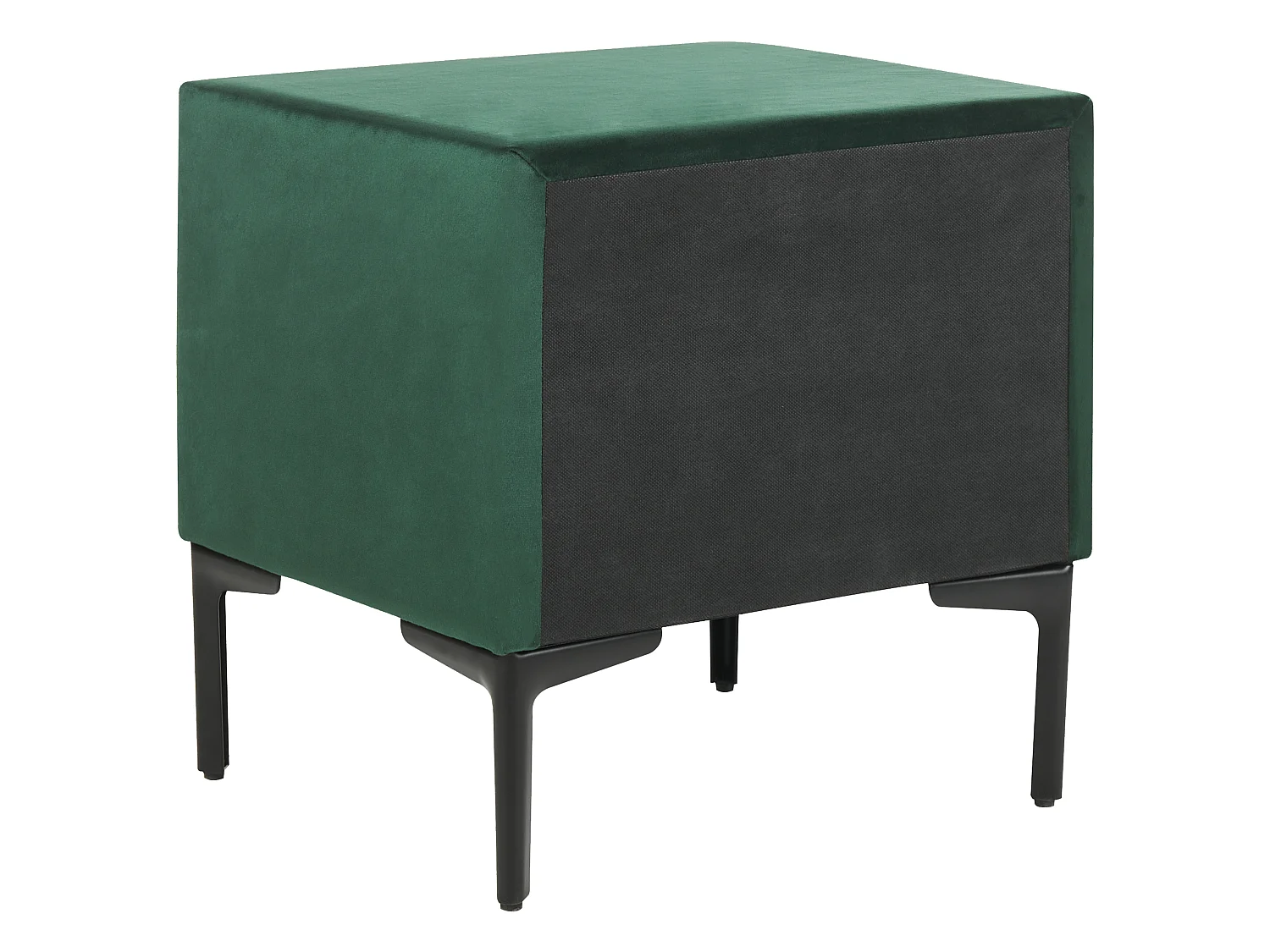 Table de nuit à 2 tiroirs SEZANNE Velours Vert foncé