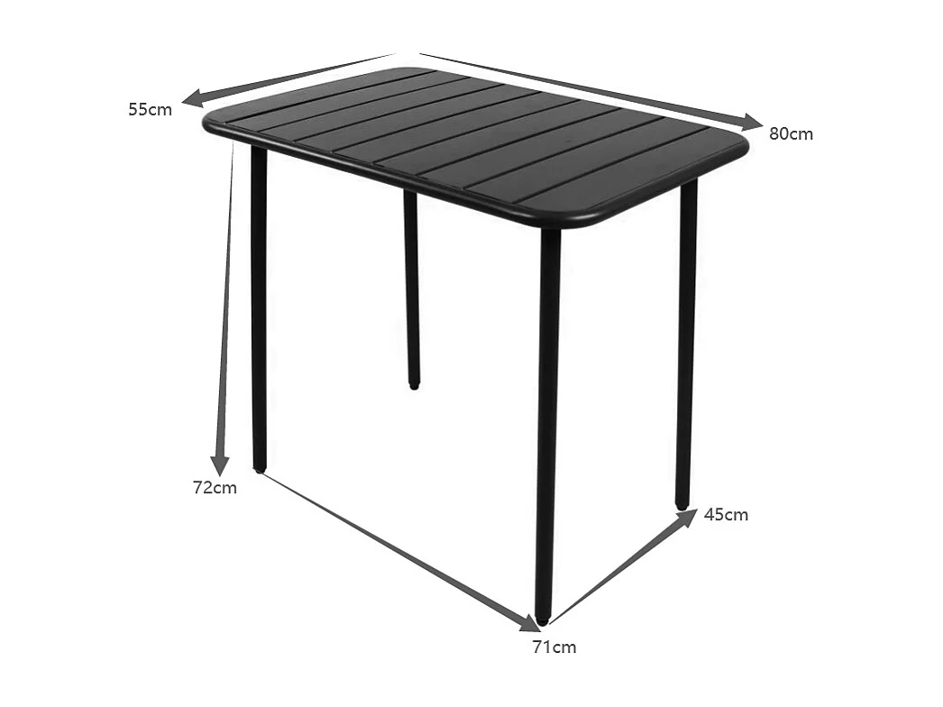 Metal Bistro Stolik Balkon Sumila 80