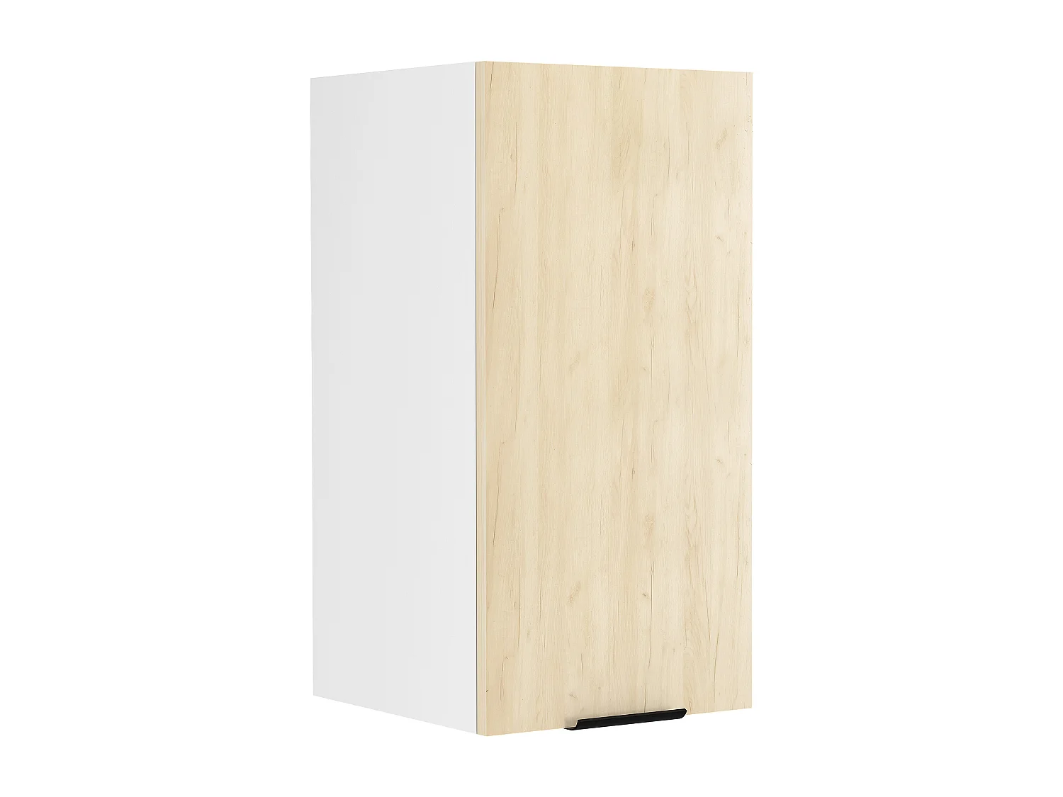 Kitchen furniture hanging cabinet Fasola White / Honey oak H. 60 x W. 30 x D. 31 cm