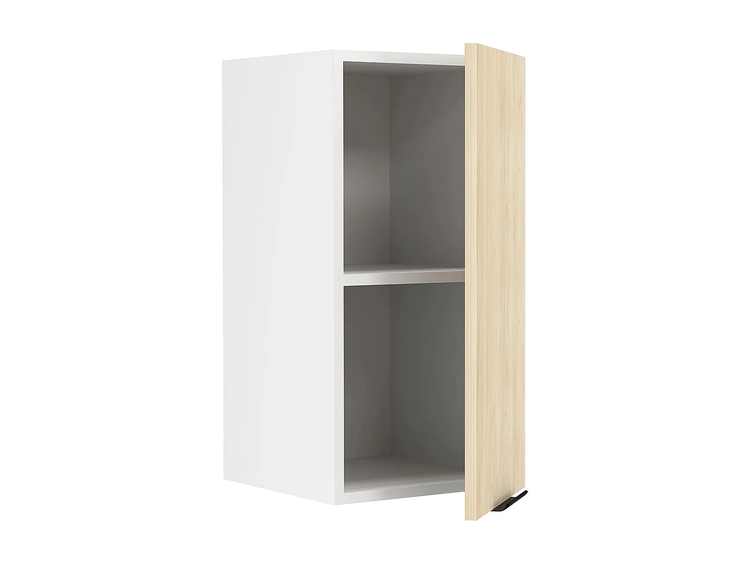 Kitchen furniture hanging cabinet Fasola White / Honey oak H. 60 x W. 30 x D. 31 cm