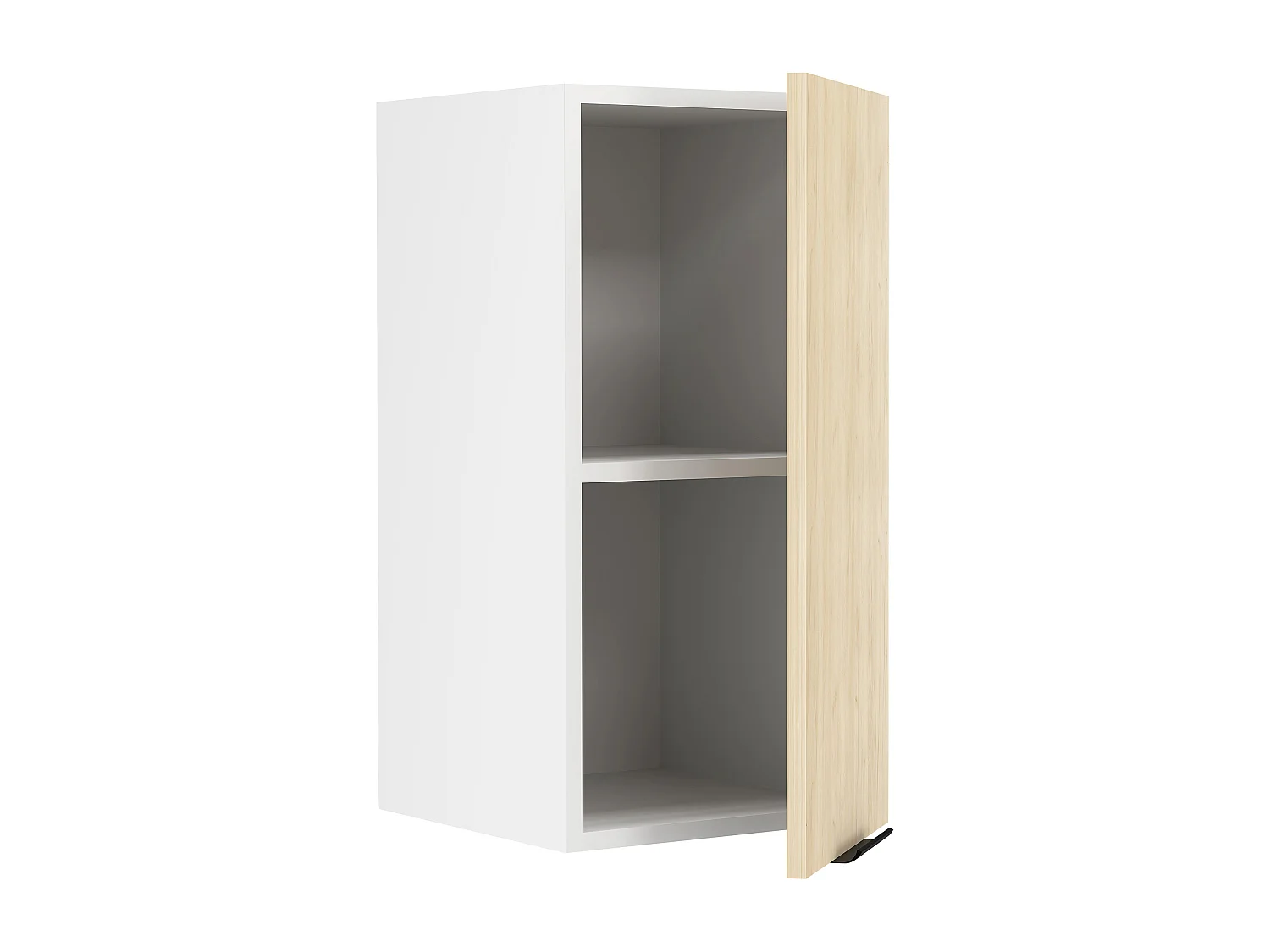 Kitchen furniture hanging cabinet Fasola White / Honey oak H. 60 x W. 30 x D. 31 cm