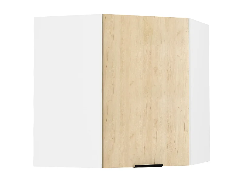 Kitchen furniture hanging cabinet Fasola White / Honey oak H. 60 x W. 57 x D. 57 cm