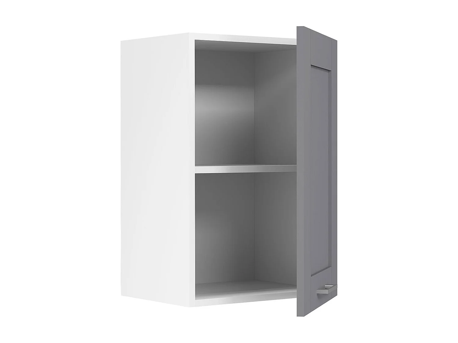 Kitchen furniture hanging cabinet Colura White / Anthracite H. 60 x W. 40 x D. 31 cm