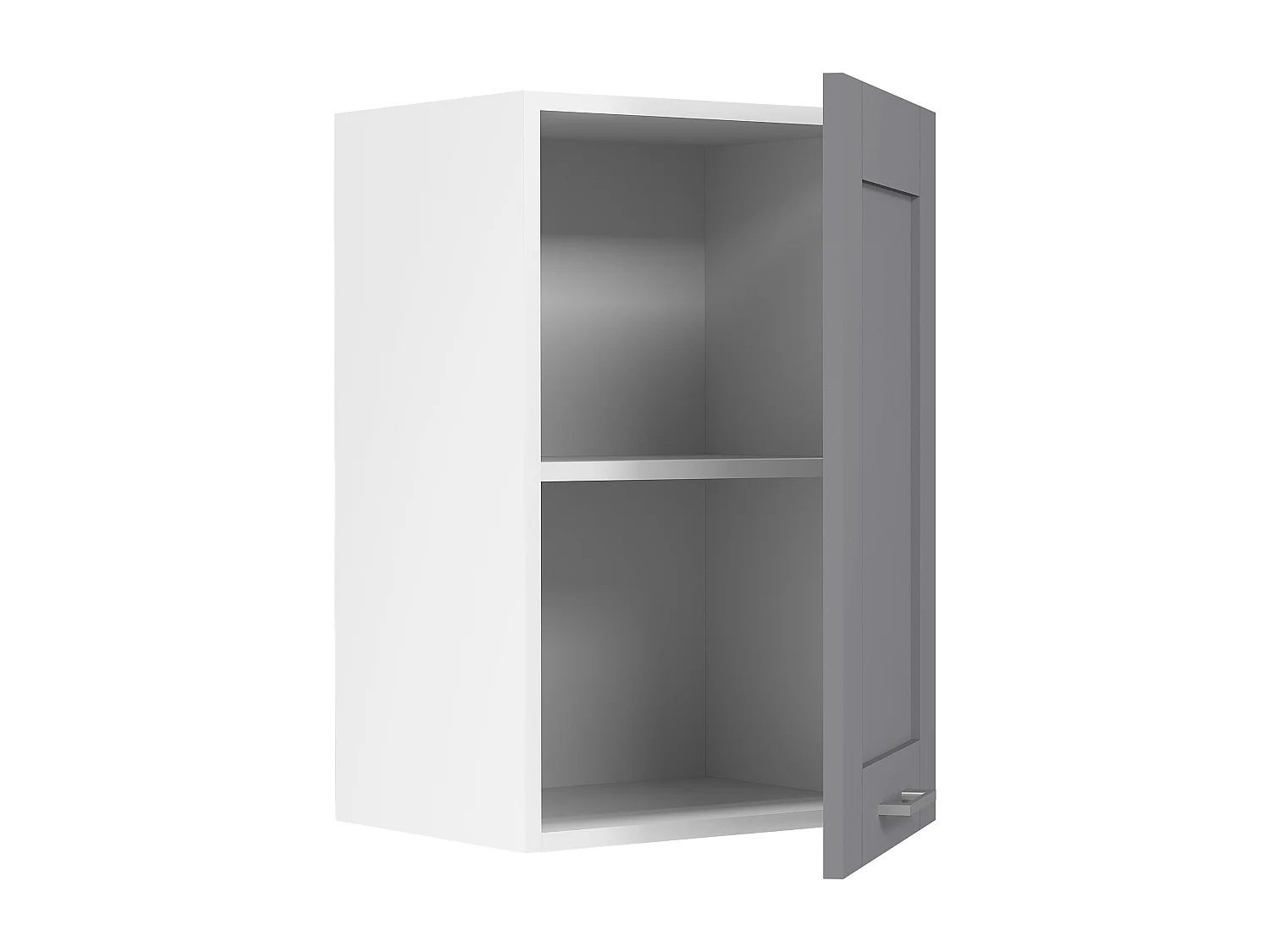 Kitchen furniture hanging cabinet Colura White / Anthracite H. 60 x W. 40 x D. 31 cm