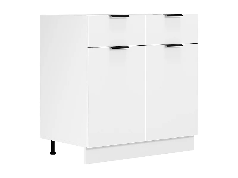 Kitchen furniture cabinet Fasola White H. 82 x W. 80 x D. 46 cm