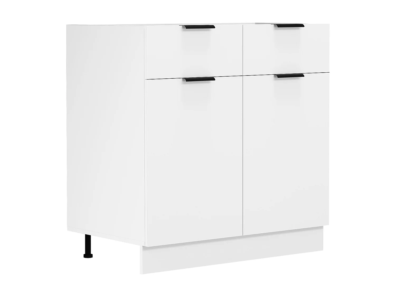 Kitchen furniture cabinet Fasola White H. 82 x W. 80 x D. 46 cm