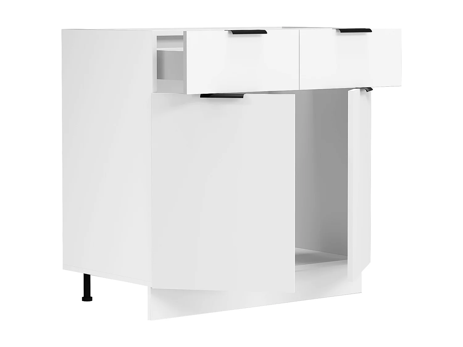 Kitchen furniture cabinet Fasola White H. 82 x W. 80 x D. 46 cm