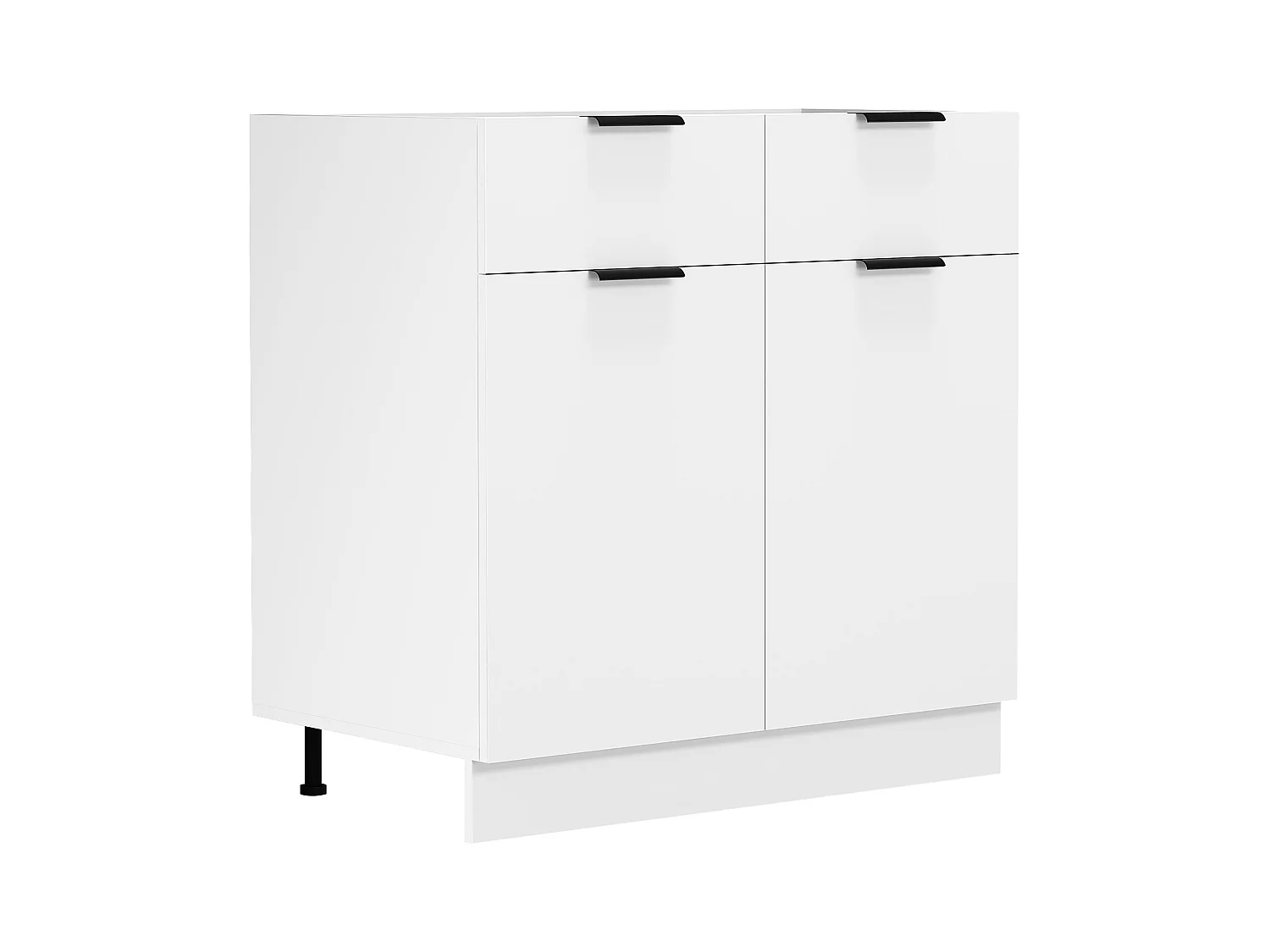 Kitchen furniture cabinet Fasola White H. 82 x W. 80 x D. 46 cm