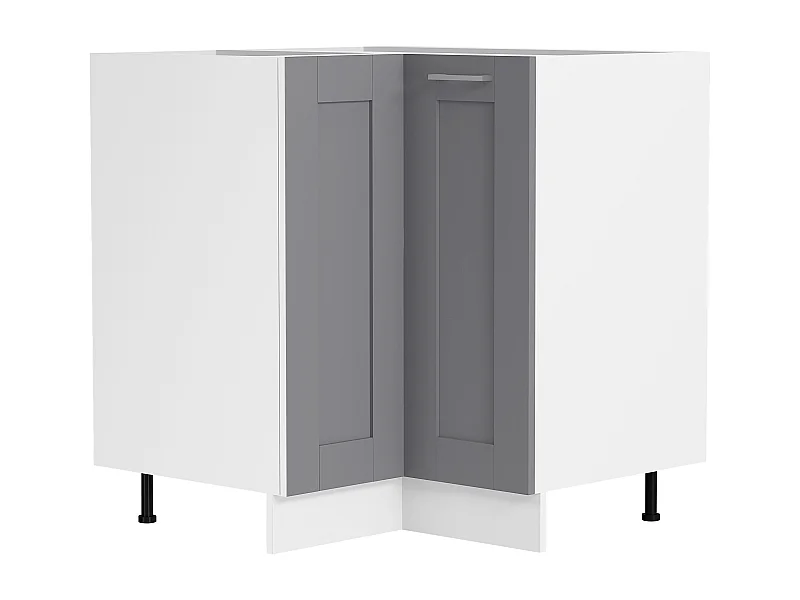 Kitchen furniture cabinet Colura White / Anthracite H. 82 x W. 76 x D. 76 cm