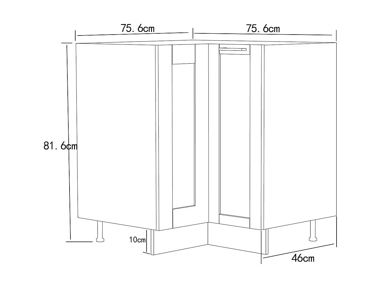 Podstawowa szafka kuchenna Szafka dolna Colura