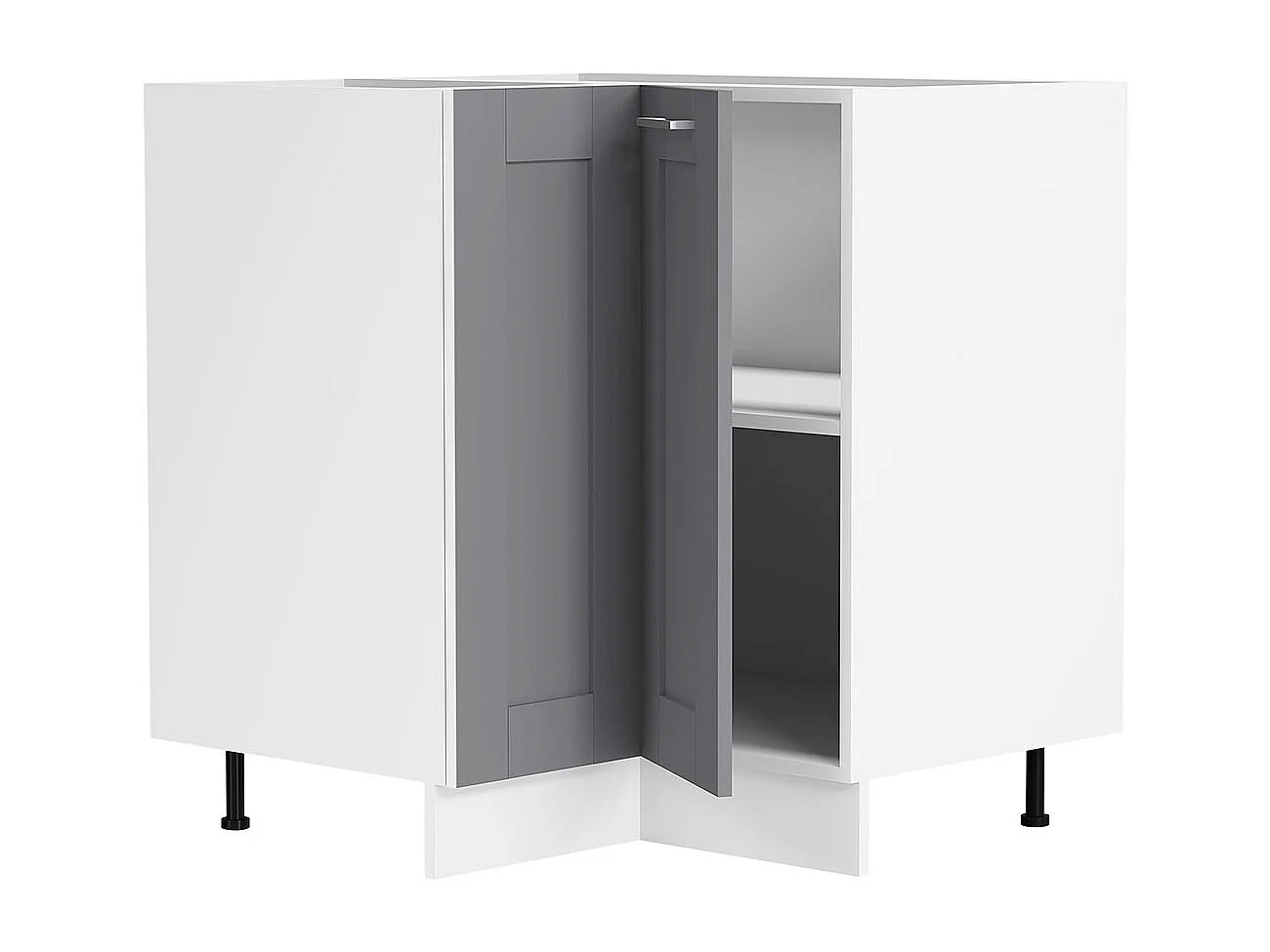 Mobiliário de cozinha Colura Branco/antracite A. 82 x L. 76 x P. 76 cm