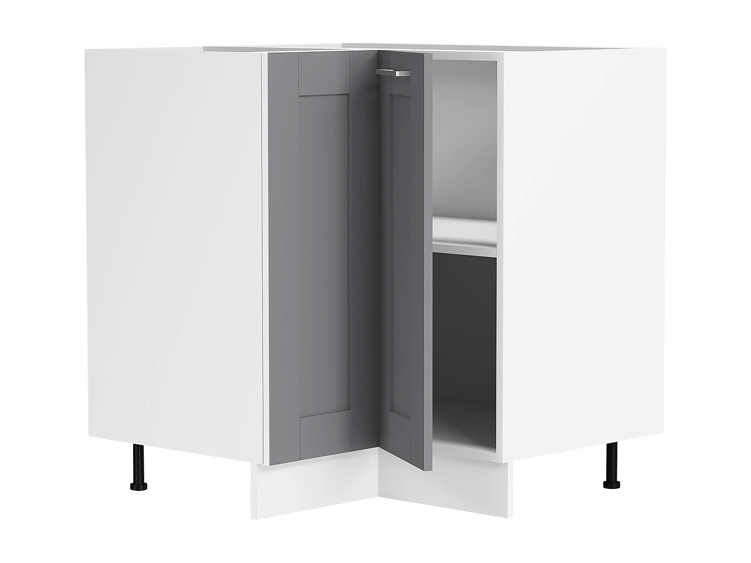 Mobiliário de cozinha Colura Branco/antracite A. 82 x L. 76 x P. 76 cm