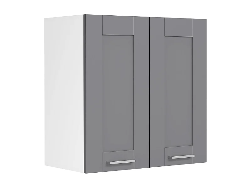 Kitchen furniture hanging cabinet Colura White / Anthracite H. 60 x W. 60 x D. 31 cm